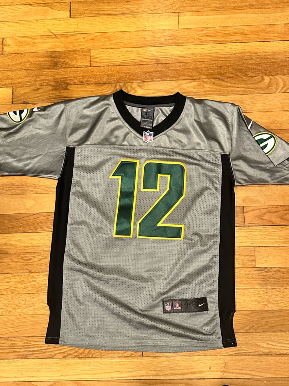 NFL Gray Green #12 Men’s Football Jersey
